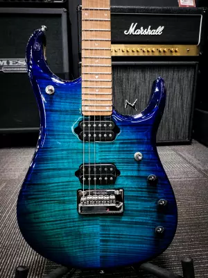 Ernie Ball Music Man - John Petrucci JP15 Electric Guitar - Cerulean Blue 3